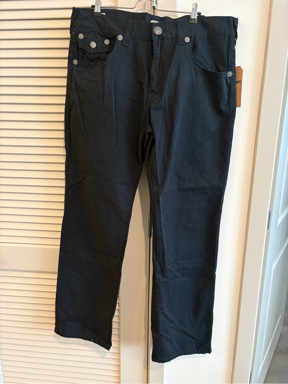 True Religion Ricky Straight Black Jeans* Men’s Size 40* NWT